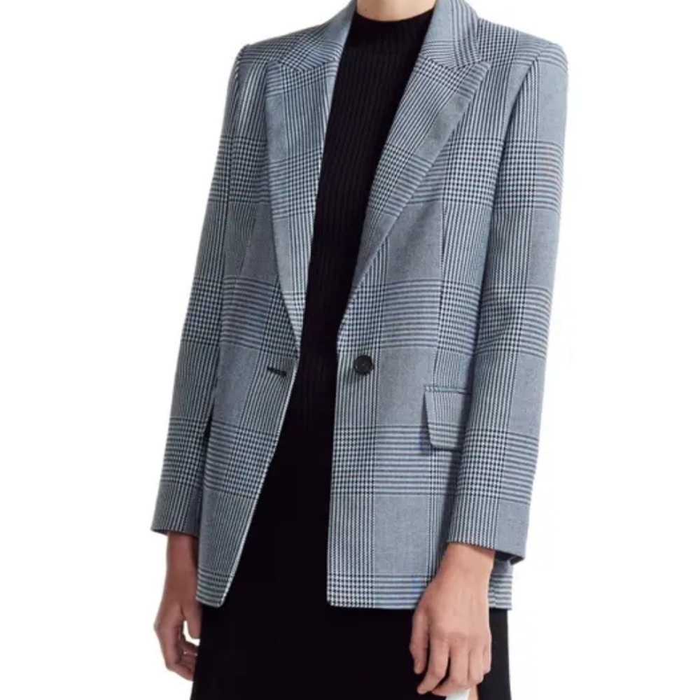 Maje Vandim Prince of Wales Plaid Blazer